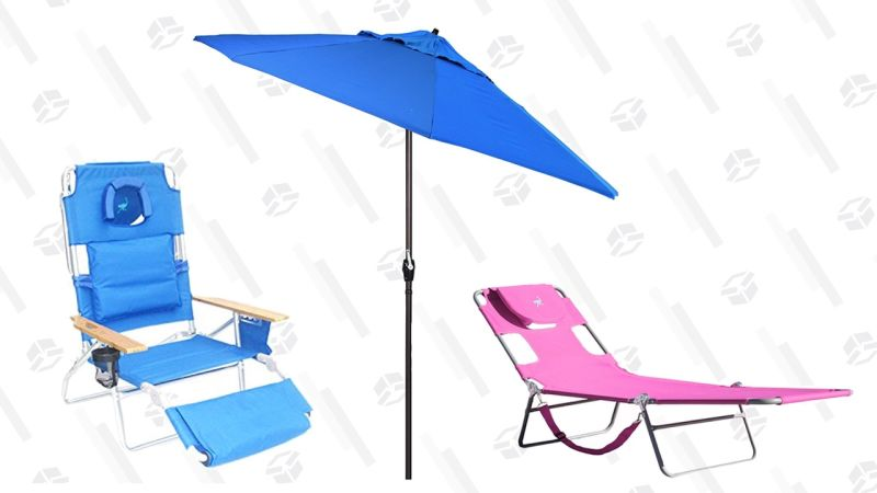 Silla y sombrilla de playa | AmazonGráfico: Shep McAllister